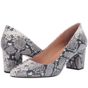 Corso Como Snake Print Chunky Heels
